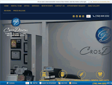 Tablet Screenshot of crosdental.com